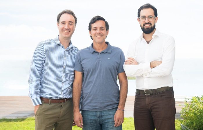 Alex Buelau, Marcos Viriato e Cristian Bohn, fundadores da Parfin/divulgaçã.