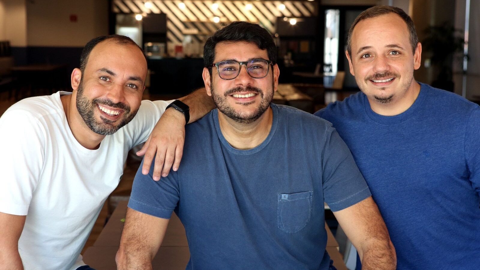 4X7A7910 Tiago Lira (CSO), Fábio Freire (CEO) e Gustavo Ferreira (COO). Foto: divulgação.