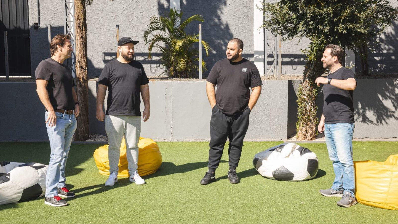 napp Luís Fernando, Guilherme Zenatte, Bruno Zenatte e Rui Jonas Arle, fundadores da empresa.
