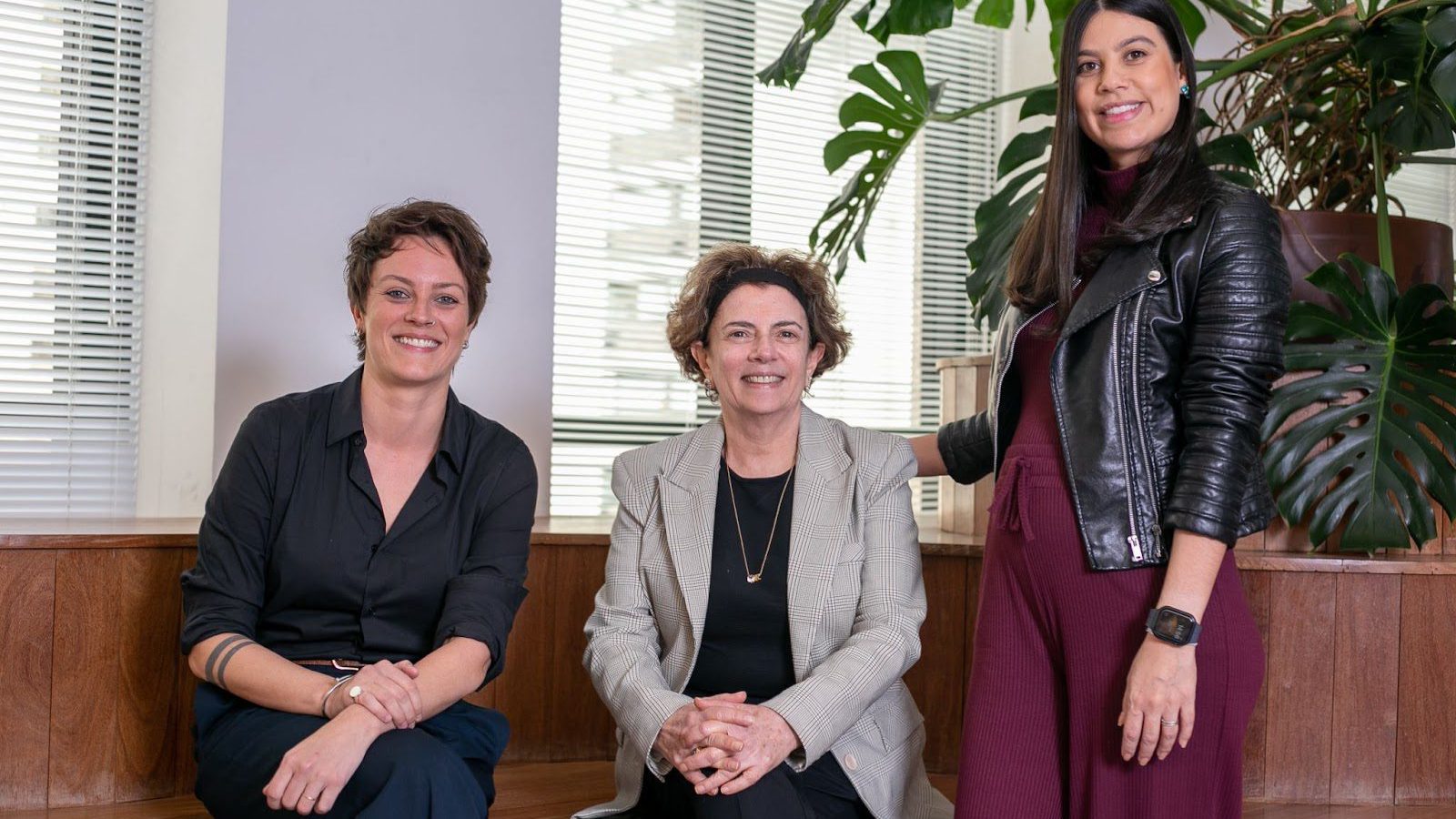 Da esquerda para a direita: Erika Rodrigues, Claudia Kalim e Nathalia Queiroz, integrantes do hub internacional da Gotcha.